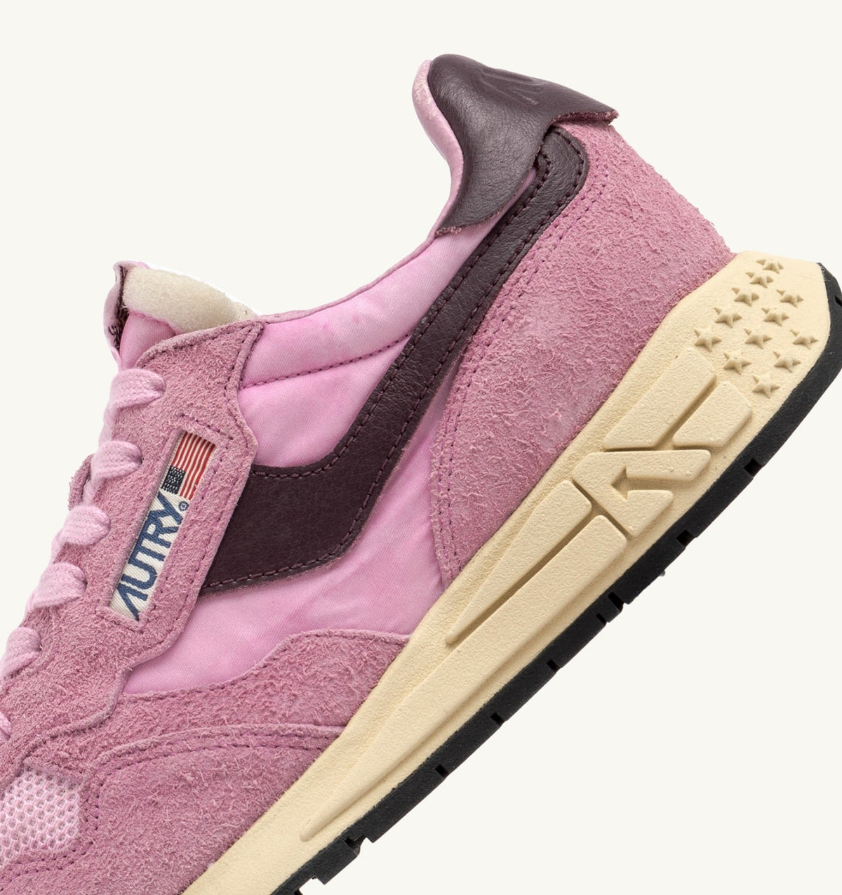 Woman REELWIND LOW SNEAKERS IN ROSEATE AND ROSE SUEDE AND NYLON
