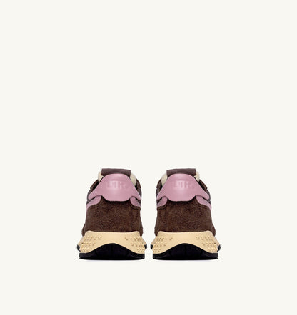 Woman REELWIND LOW SNEAKERS IN NYLON SUEDE AND LEATHER COLOR PLUGH AND ZEPHYR