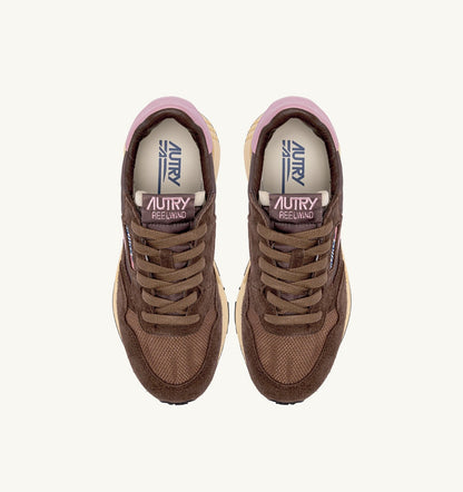 Woman REELWIND LOW SNEAKERS IN NYLON SUEDE AND LEATHER COLOR PLUGH AND ZEPHYR