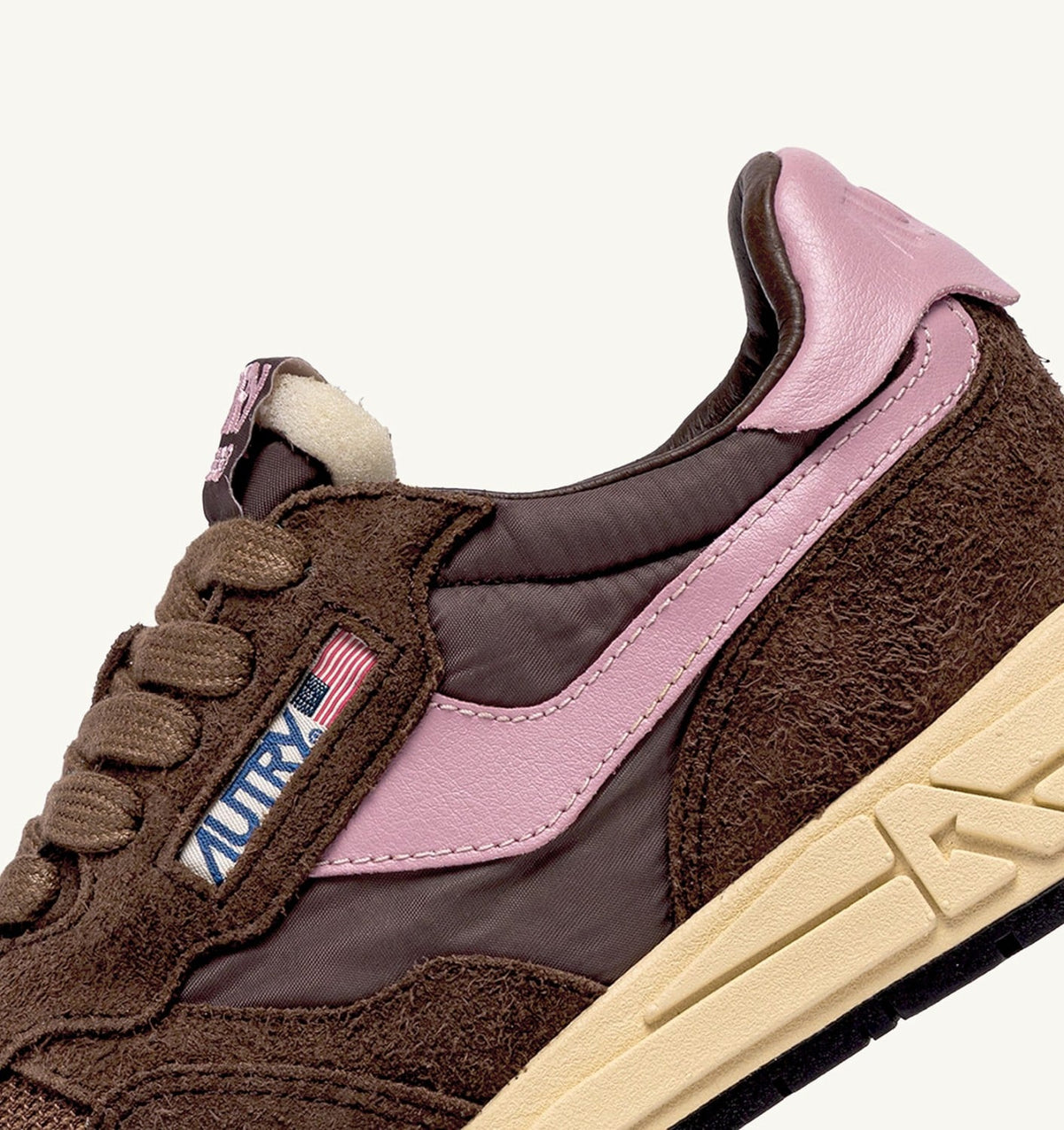 Woman REELWIND LOW SNEAKERS IN NYLON SUEDE AND LEATHER COLOR PLUGH AND ZEPHYR