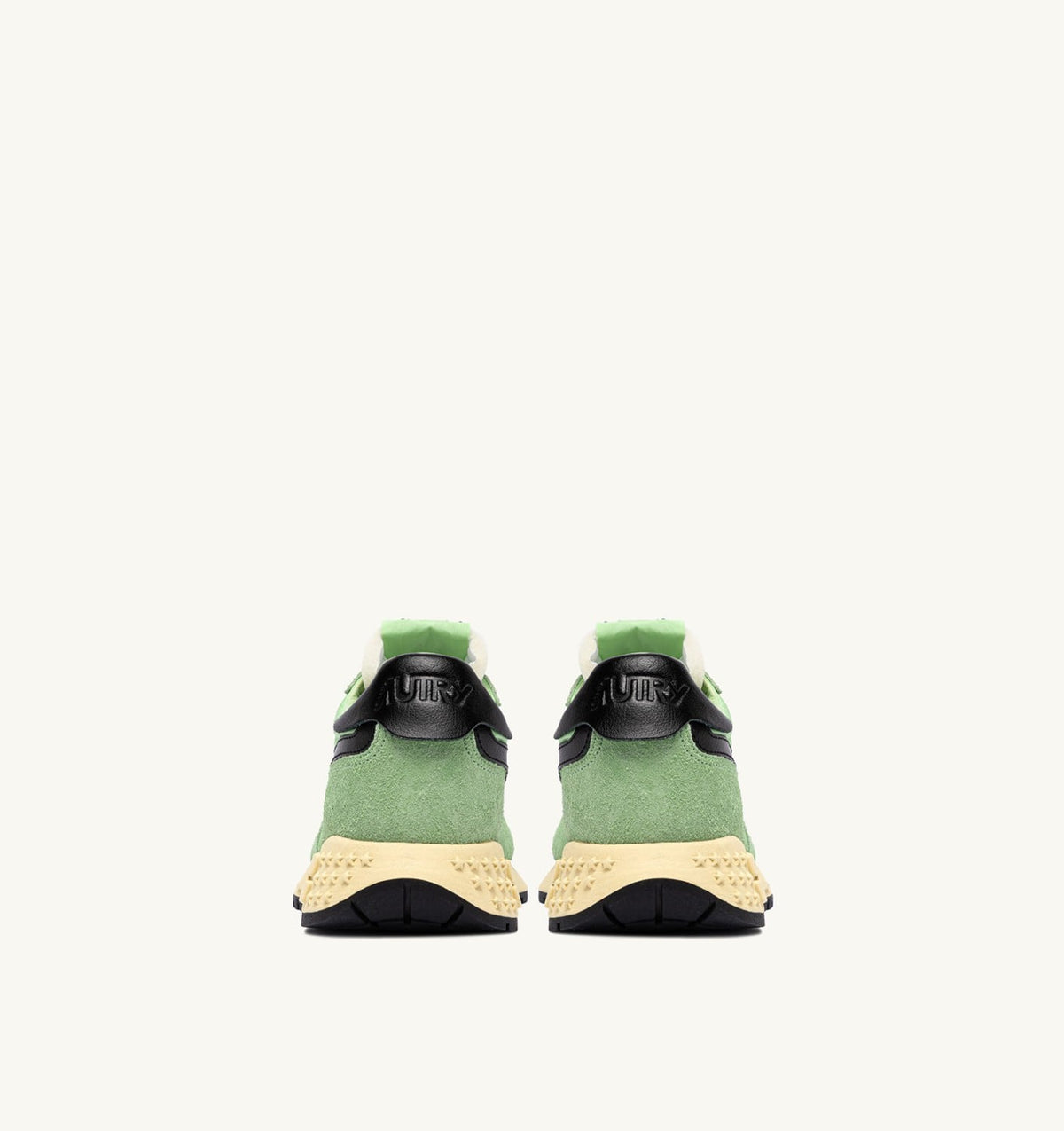 Woman REELWIND LOW SNEAKERS IN PISTACHIO AND BLACK NYLON AND SUEDE