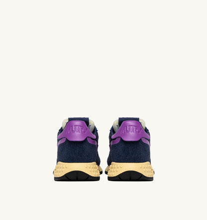 Woman REELWIND LOW SNEAKERS IN NAVY AND DEWBERRY NYLON AND SUEDE