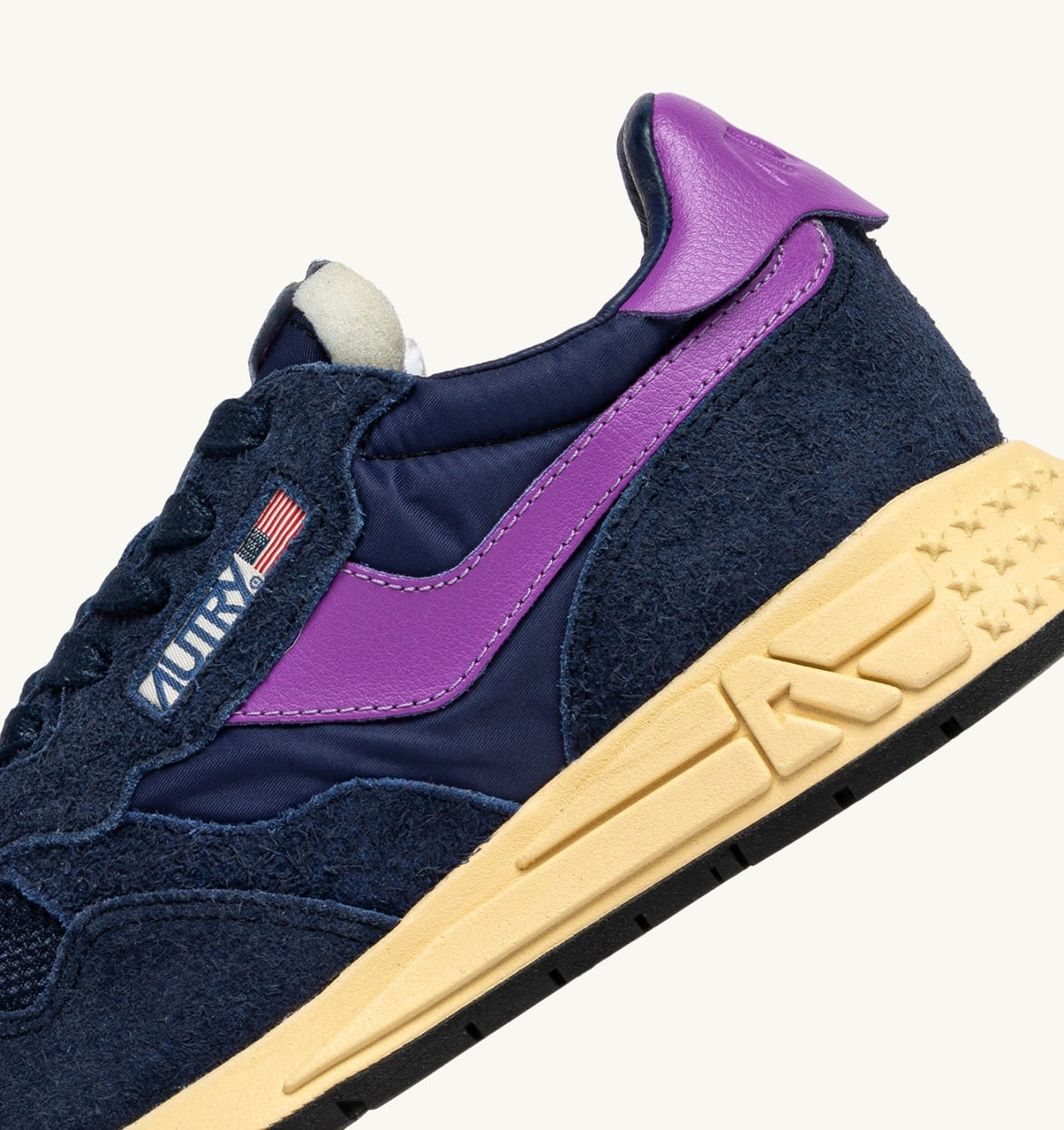 Woman REELWIND LOW SNEAKERS IN NAVY AND DEWBERRY NYLON AND SUEDE