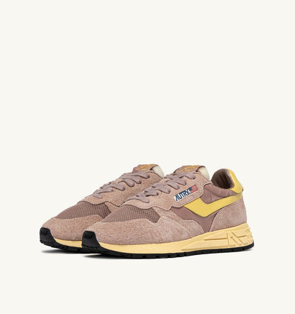 Woman REELWIND LOW SNEAKERS IN ROSE CANNEL AND RAFFIA NYLON AND SUEDE