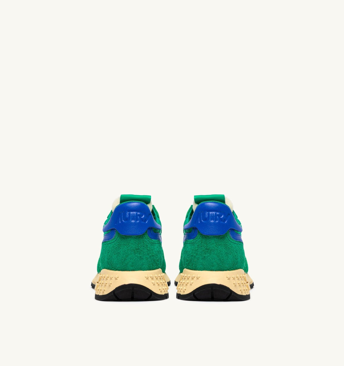 Woman REELWIND LOW SNEAKERS IN EMERALD AND DAZZLING BLUE NYLON AND SUEDE