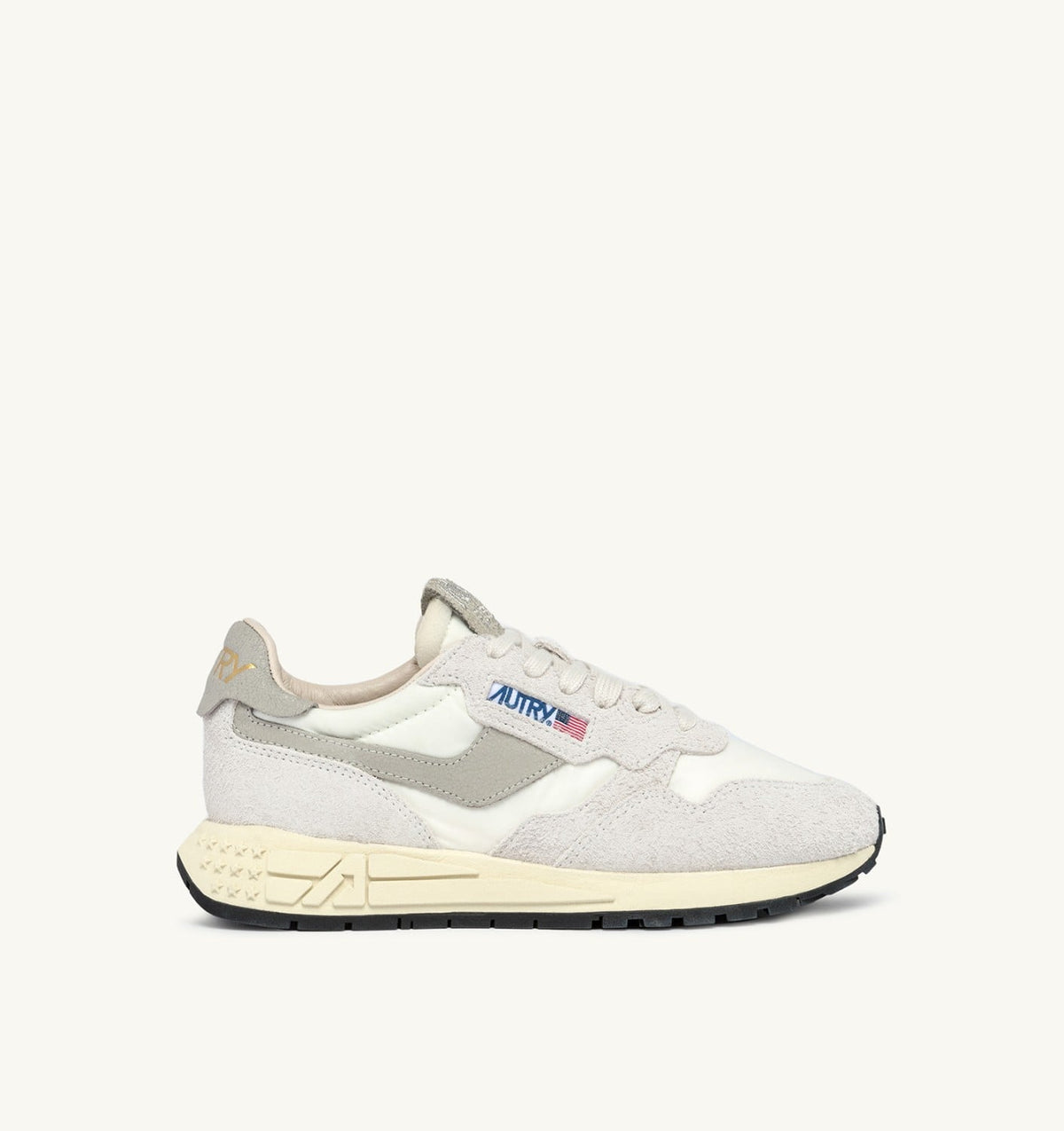 Woman REELWIND LOW SNEAKERS IN BEIGE NYLON AND SUEDE