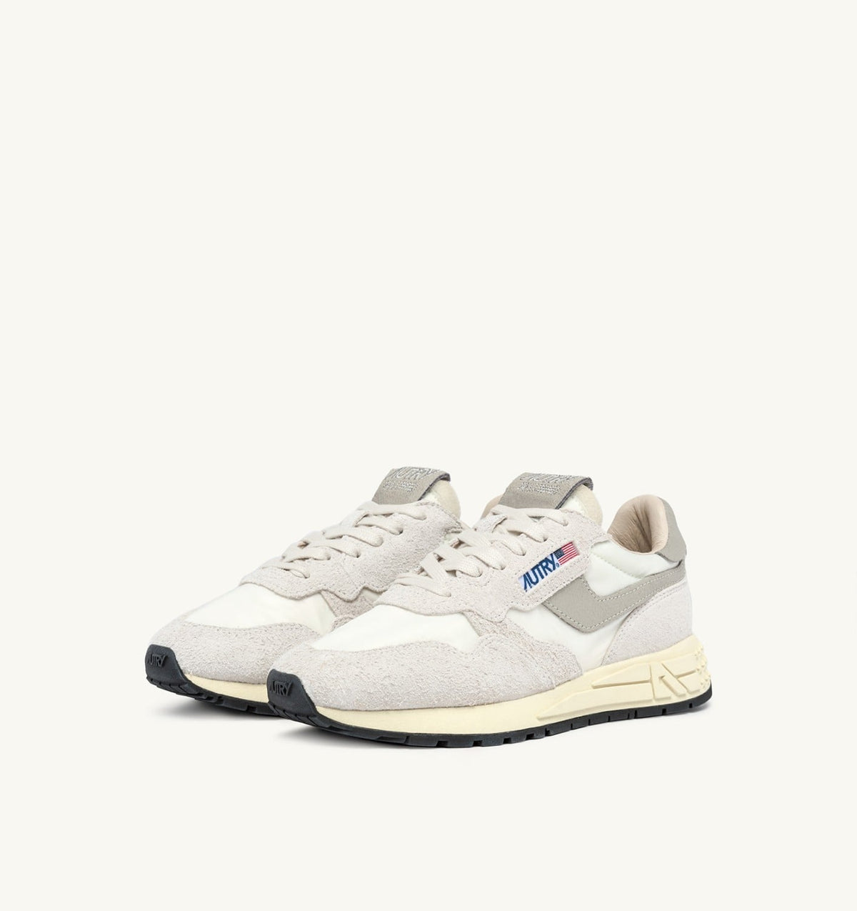 Woman REELWIND LOW SNEAKERS IN BEIGE NYLON AND SUEDE