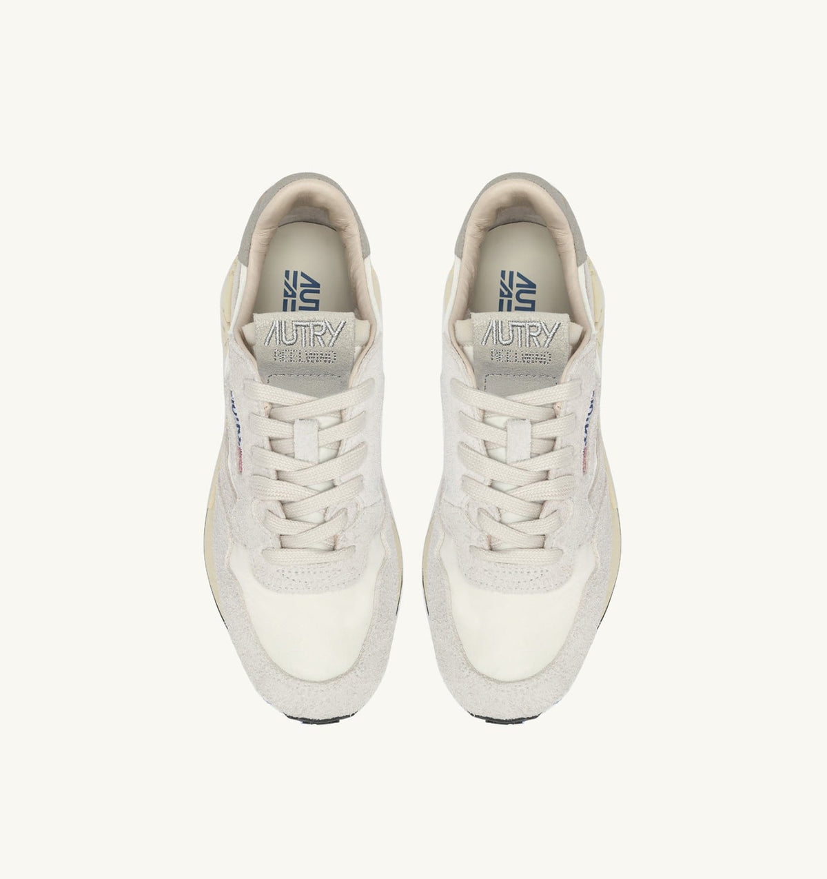 Woman REELWIND LOW SNEAKERS IN BEIGE NYLON AND SUEDE