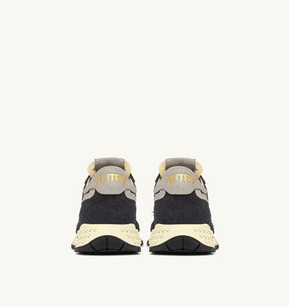 Woman REELWIND LOW SNEAKERS IN BLACK NYLON AND SUEDE