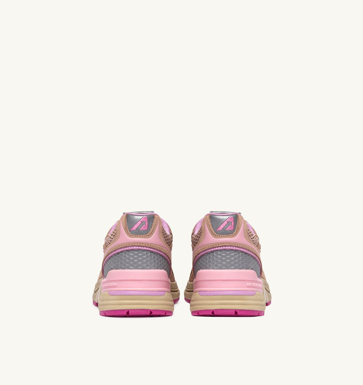 Woman HYPERWAY SNEAKERS IN PHARD PINK AND DOLPHIN SUEDE AND MESH
