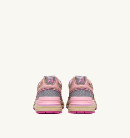 Woman HYPERWAY SNEAKERS IN PHARD PINK AND DOLPHIN SUEDE AND MESH