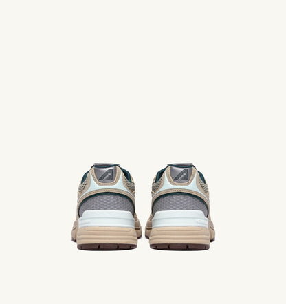 Woman HYPERWAY SNEAKERS IN ECRU AND SPA BLUE SUEDE AND MESH