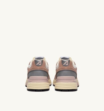 Woman HYPERWAY SNEAKERS IN SILK AND WHITE SUEDE AND MESH