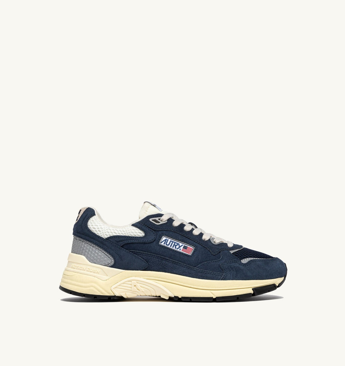 Woman HYPERWAY SNEAKERS IN BLUETTE AND MARSHMALLOW MESH AND SUEDE