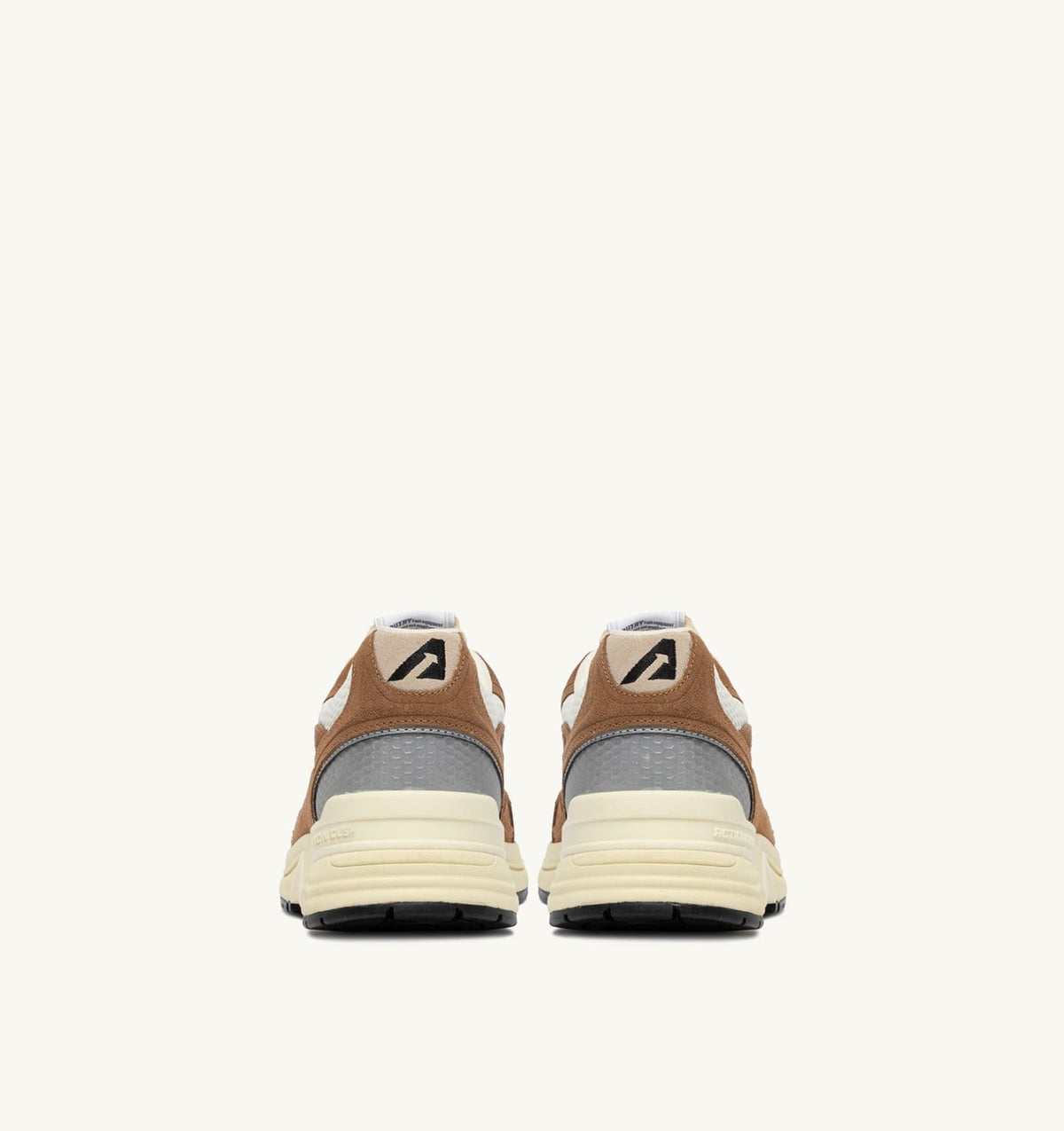 Woman HYPERWAY SNEAKERS IN CIGAR AND SILVER MESH AND SUEDE