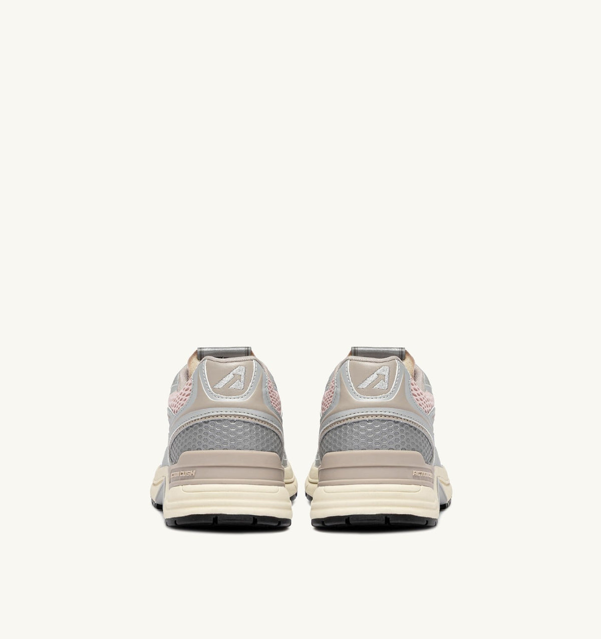 Woman HYPERWAY SNEAKERS IN SILVER, POWDER AND FEATHER GRAY SYNTHETIC LEATHER AND MESH