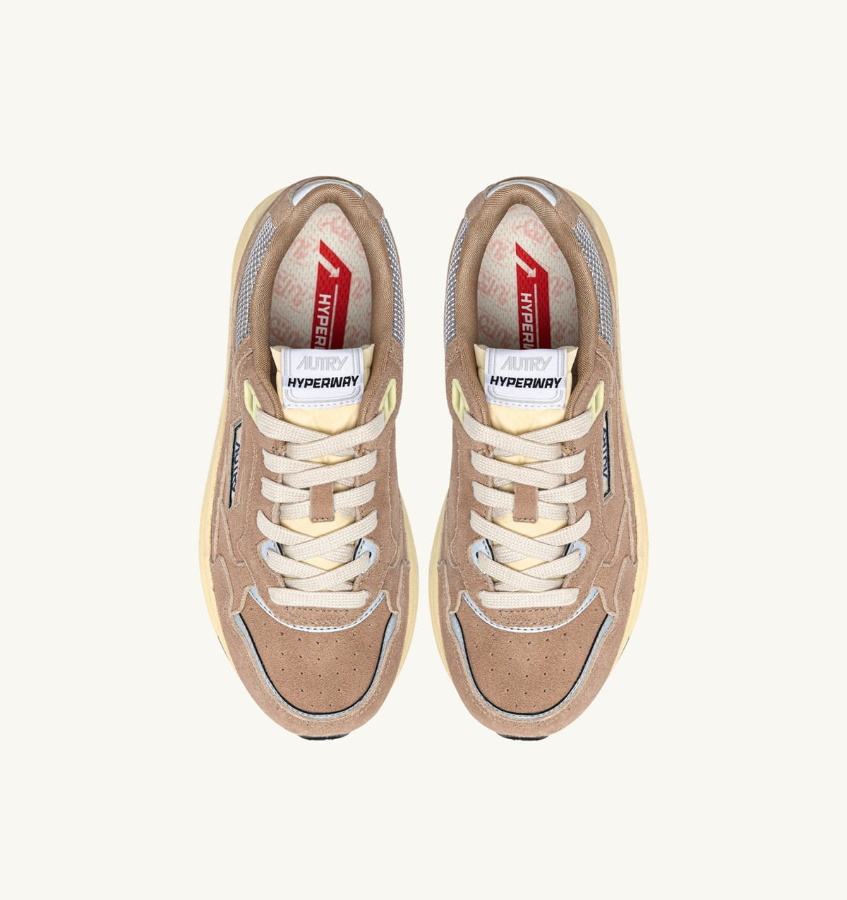 Woman HYPERWAY SNEAKERS IN SOUTHERN MOONLIGHT AND SILVER MESH AND SUEDE