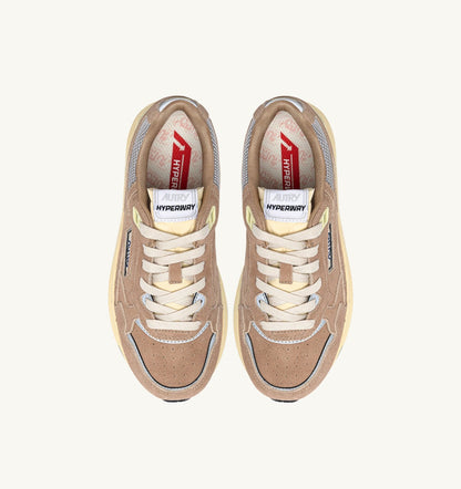 Woman HYPERWAY SNEAKERS IN SOUTHERN MOONLIGHT AND SILVER MESH AND SUEDE