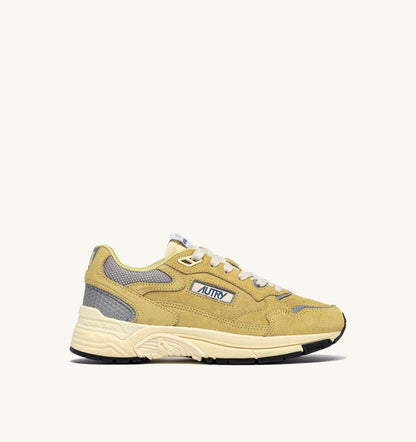 Woman HYPERWAY SNEAKERS IN SOUTHERN MOSS AND SILVER MESH AND SUEDE