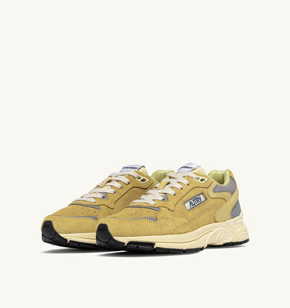 Woman HYPERWAY SNEAKERS IN SOUTHERN MOSS AND SILVER MESH AND SUEDE