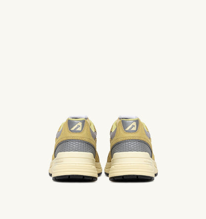Woman HYPERWAY SNEAKERS IN SOUTHERN MOSS AND SILVER MESH AND SUEDE