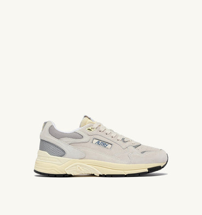 Woman HYPERWAY SNEAKERS IN WHITE AND SILVER MESH AND SUEDE
