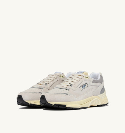 Woman HYPERWAY SNEAKERS IN WHITE AND SILVER MESH AND SUEDE