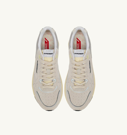 Woman HYPERWAY SNEAKERS IN WHITE AND SILVER MESH AND SUEDE