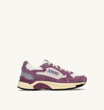 Woman HYPERWAY SNEAKERS IN SAND AND FIRENZE MESH AND SUEDE
