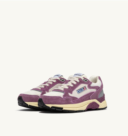Woman HYPERWAY SNEAKERS IN SAND AND FIRENZE MESH AND SUEDE