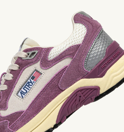 Woman HYPERWAY SNEAKERS IN SAND AND FIRENZE MESH AND SUEDE