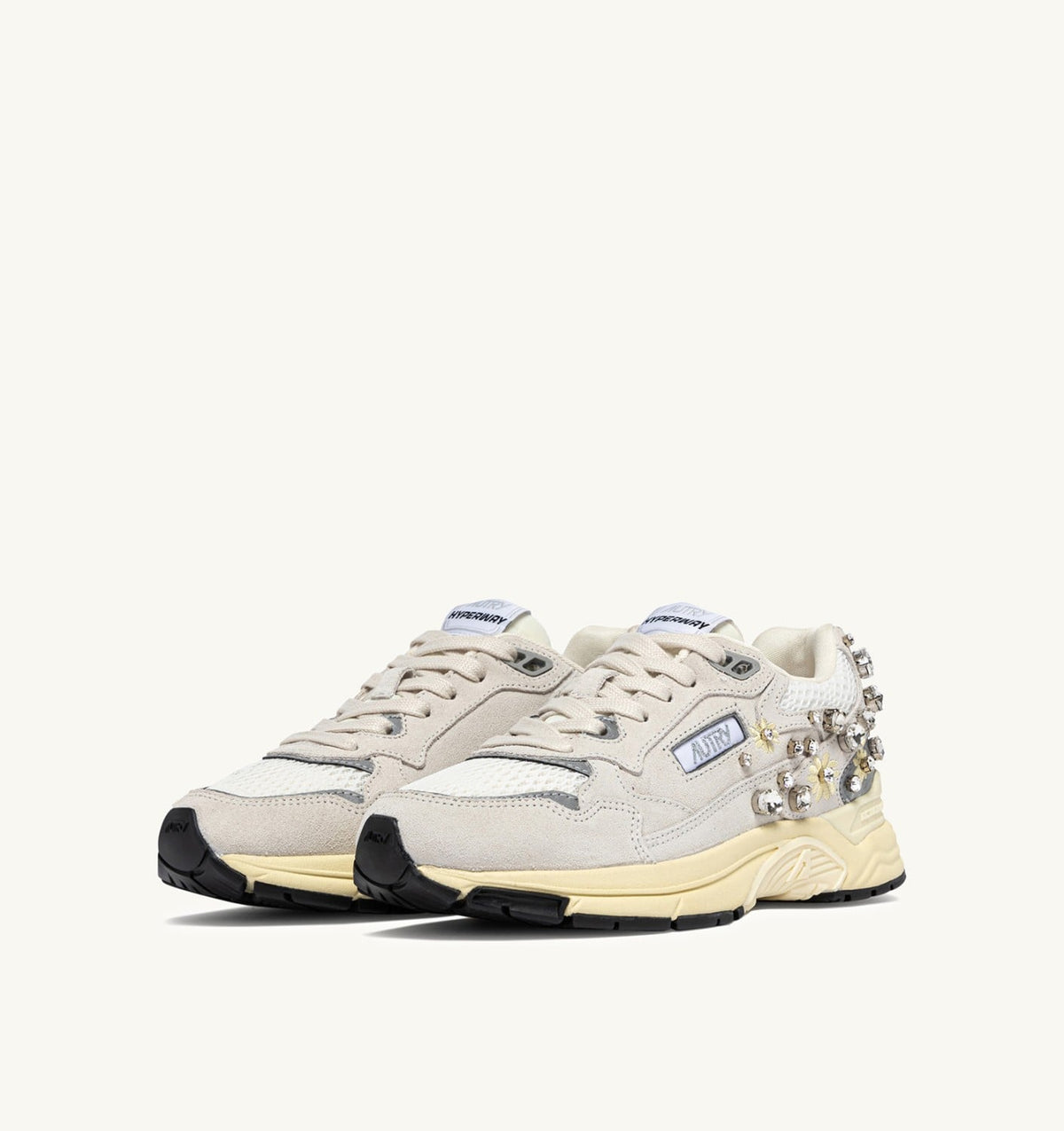 Woman HYPERWAY SNEAKERS IN WHITE WITH DETAILS MESH AND SUEDE