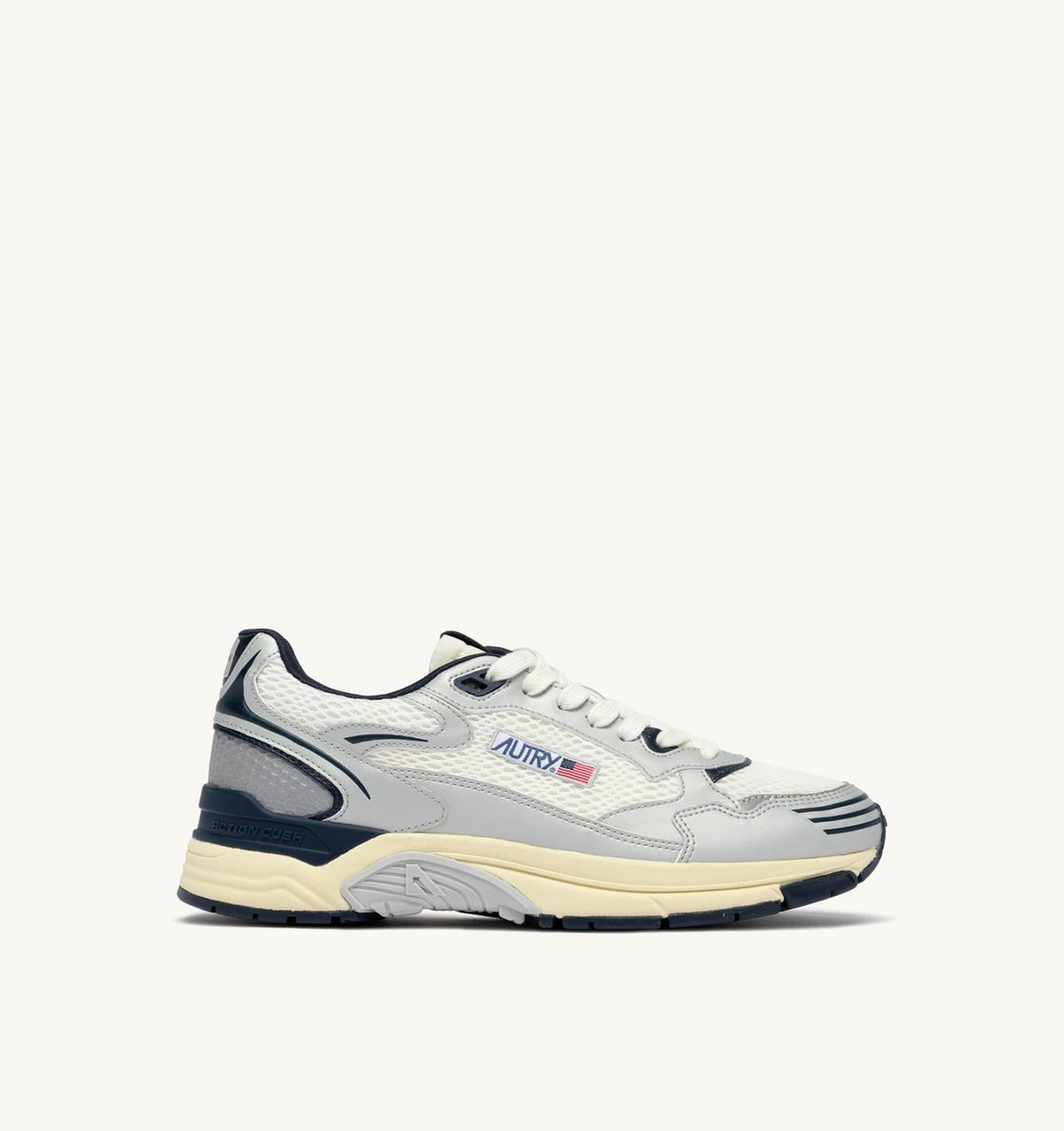 Woman HYPERWAY SNEAKERS IN WHITE SILVER AND SPACE SYNTHETIC LEATHER AND MESH