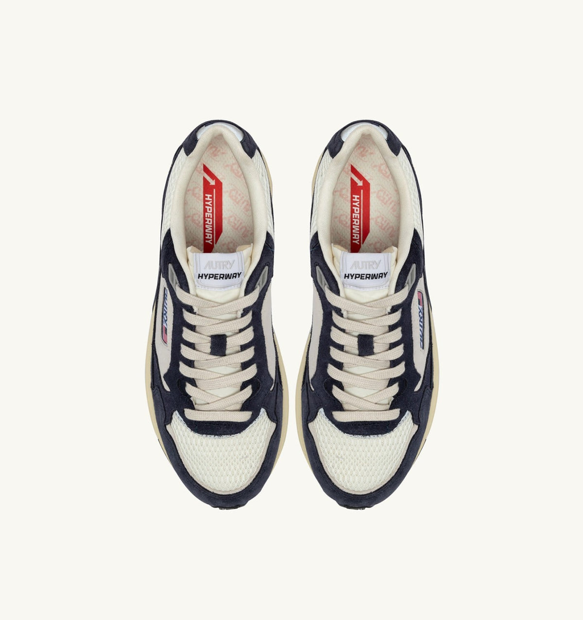 Woman HYPERWAY SNEAKERS IN SPACE BLUE COLOR AND SILVER-TONE SUEDE AND MESH