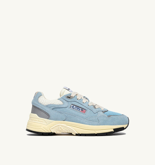 Woman HYPERWAY SNEAKERS IN PORTOFINO AND MARSHMALLOW MESH AND SUEDE