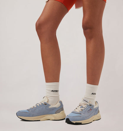 Woman HYPERWAY SNEAKERS IN PORTOFINO AND MARSHMALLOW MESH AND SUEDE