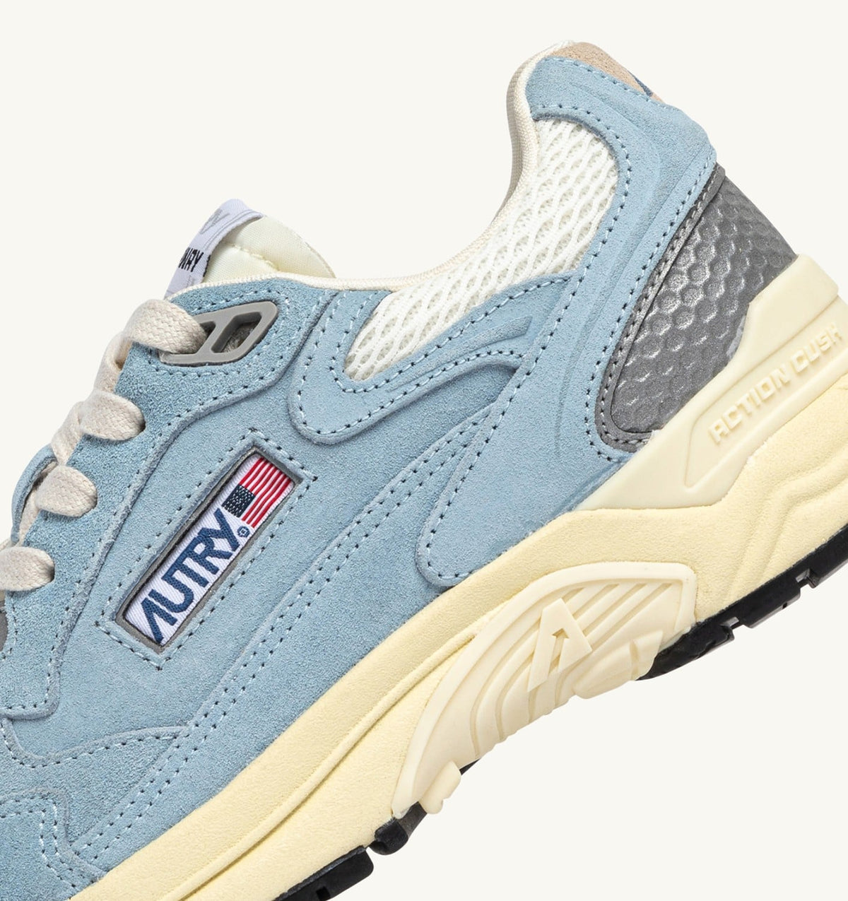 Woman HYPERWAY SNEAKERS IN PORTOFINO AND MARSHMALLOW MESH AND SUEDE
