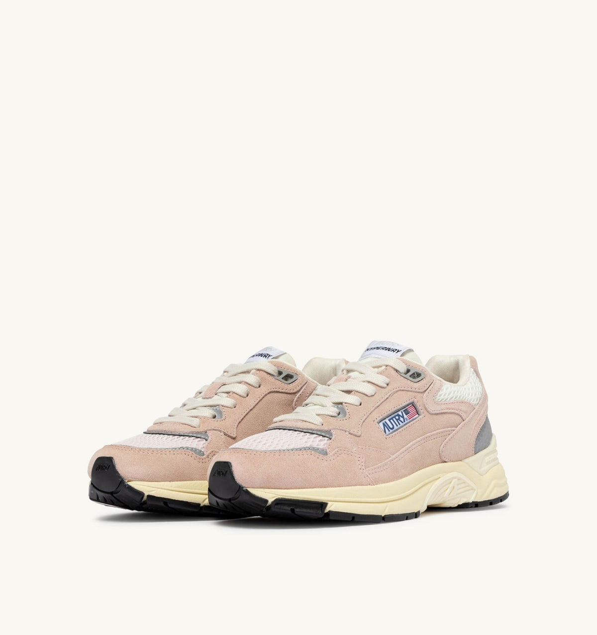 Woman HYPERWAY SNEAKERS IN SILK AND MARSHMALLOW MESH AND SUEDE
