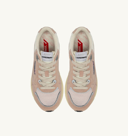 Woman HYPERWAY SNEAKERS IN SILK AND MARSHMALLOW MESH AND SUEDE