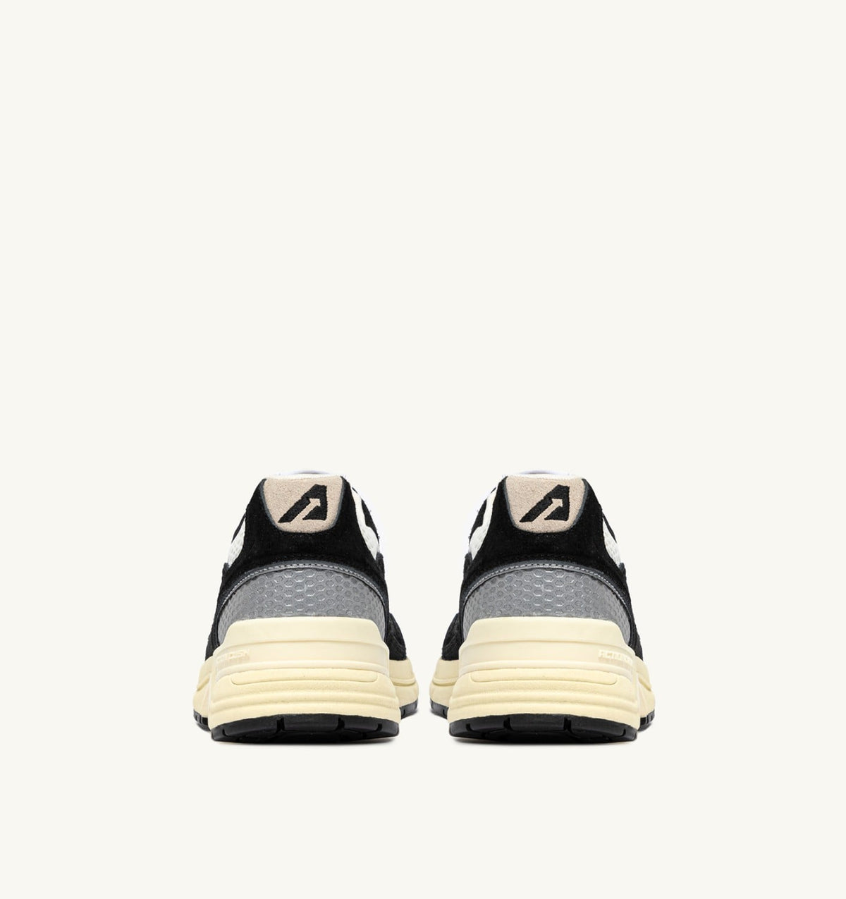 Woman HYPERWAY SNEAKERS IN BLACK AND SILVER-TONE SUEDE AND MESH
