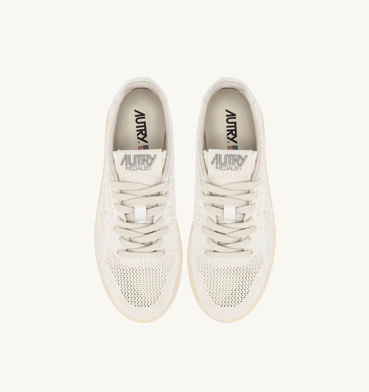 Woman MEDALIST EASEKNIT LOW SNEAKERS IN IVORY WHITE KNIT
