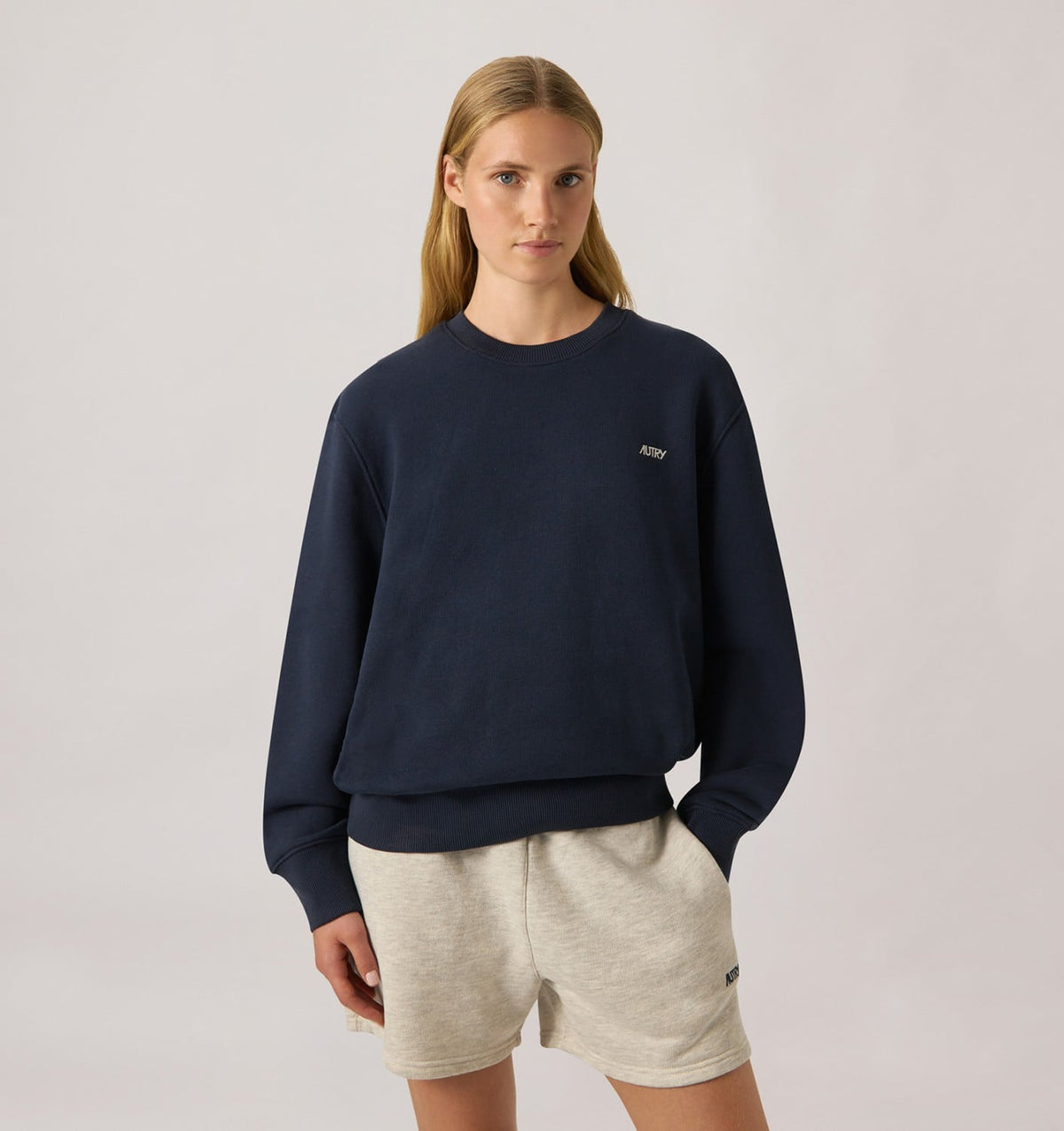 Woman EMBROIDERED LOGO CREWNECK SWEATSHIRT WOMAN