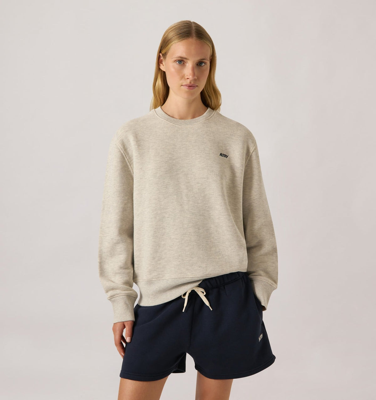 Woman EMBROIDERED LOGO CREWNECK SWEATSHIRT WOMAN