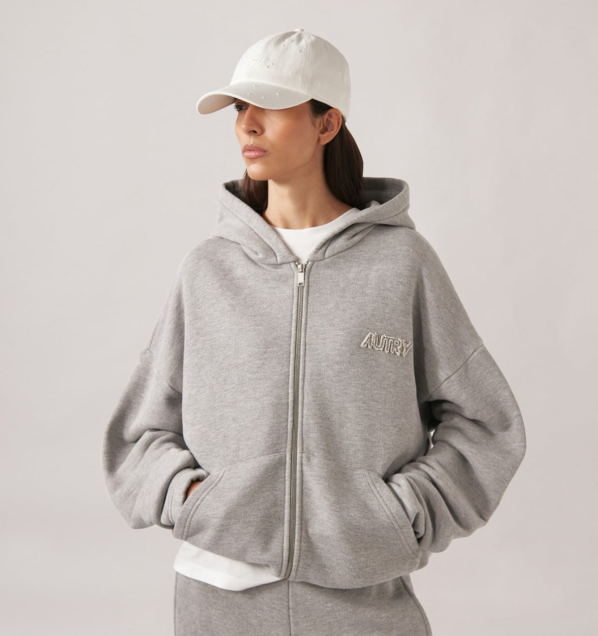 Woman|Man TONAL LOGO FULL ZIP HOODIE UNISEX