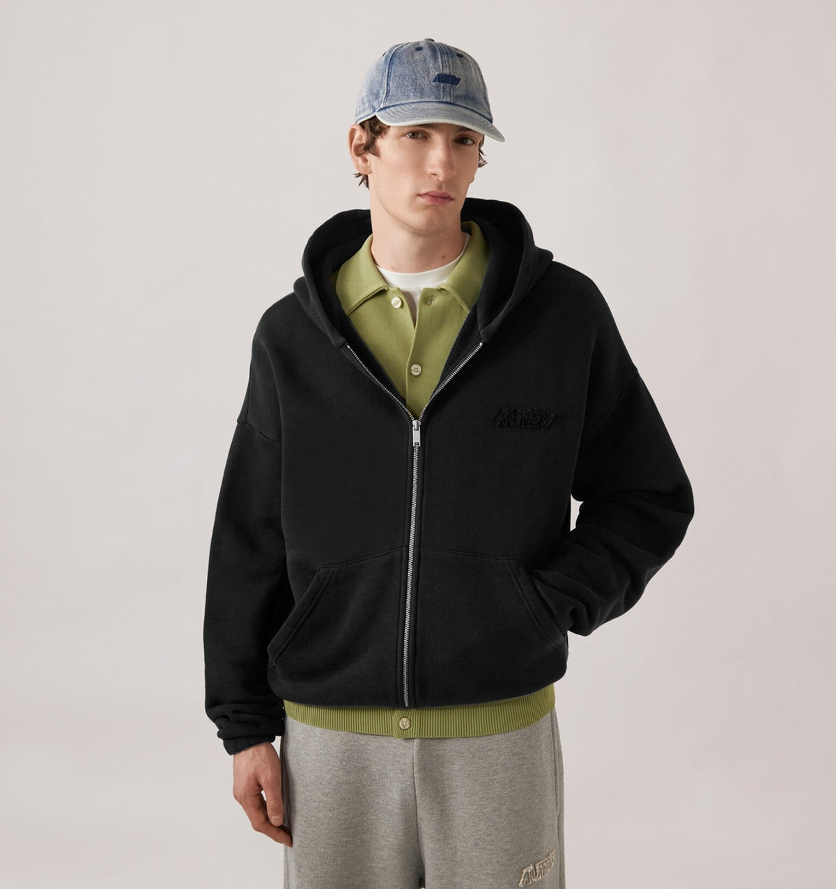 Woman|Man TONAL LOGO FULL ZIP HOODIE UNISEX