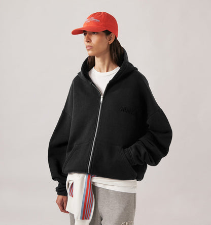 Woman|Man TONAL LOGO FULL ZIP HOODIE UNISEX