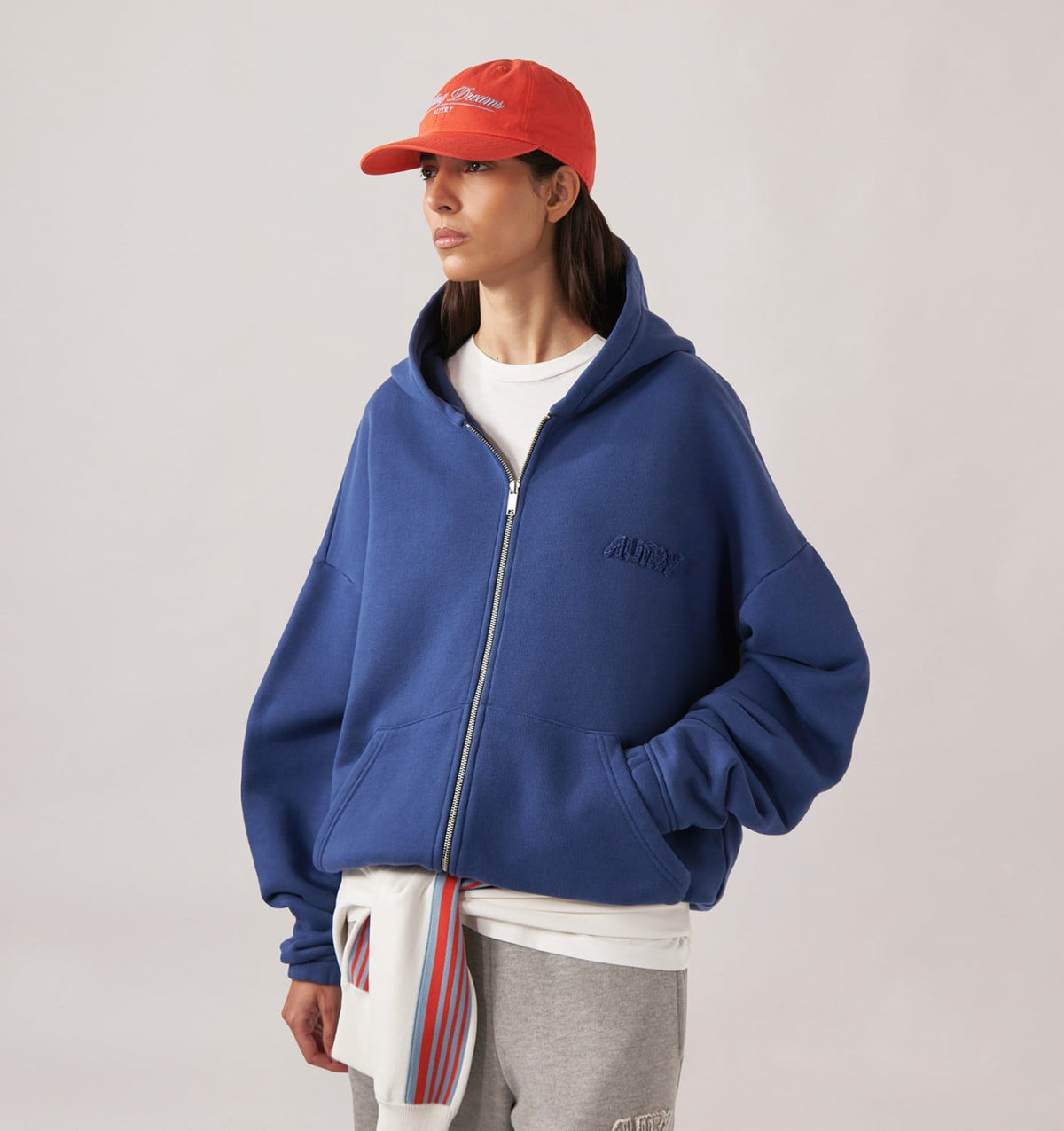 Woman|Man TONAL LOGO FULL ZIP HOODIE UNISEX