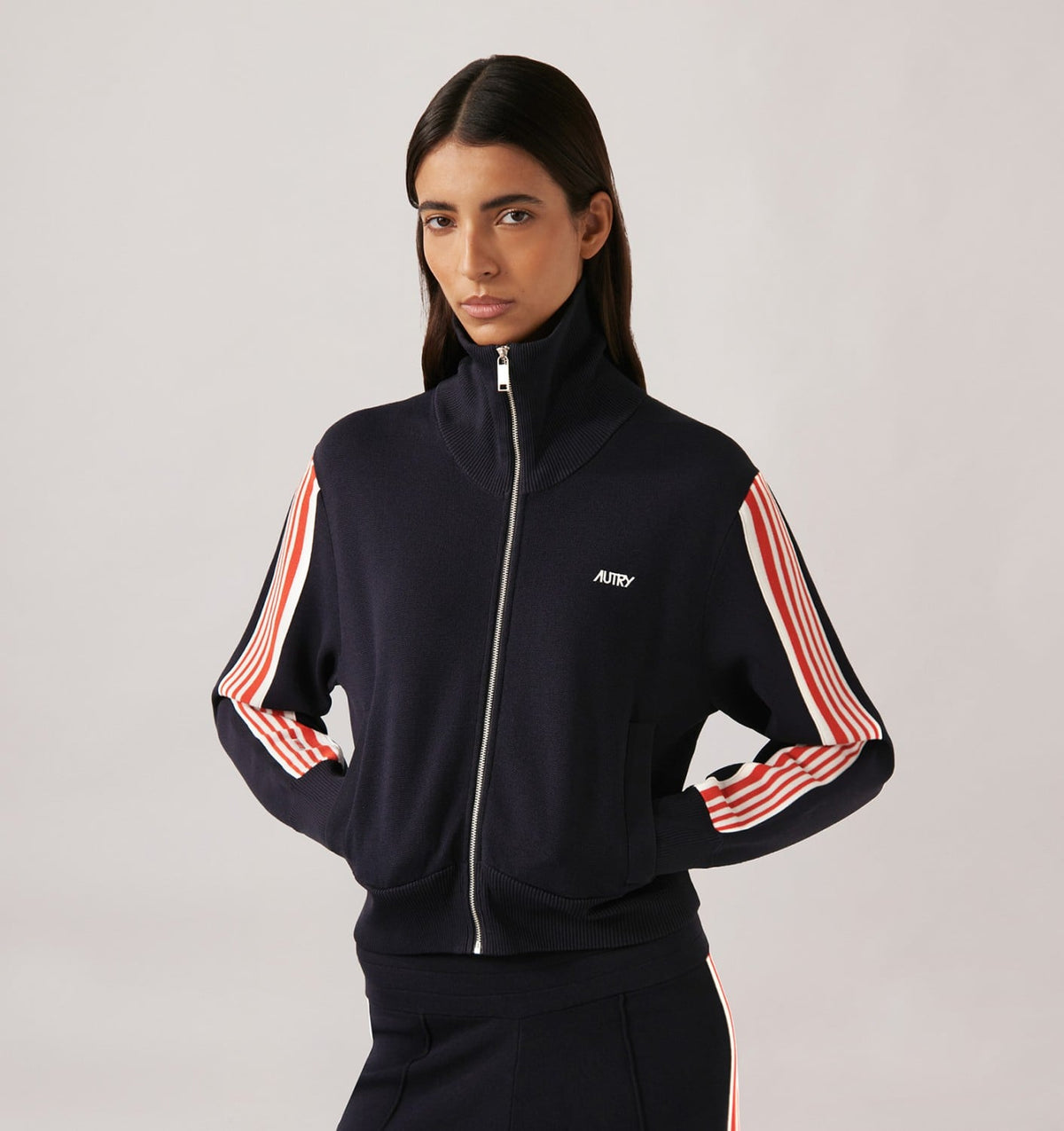 Woman KNITTED VISCOSE FULL ZIP JACKET WOMAN