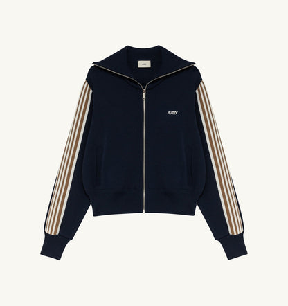 Woman KNITTED TENNIS VISCOSE ZIP JACKET WOMAN