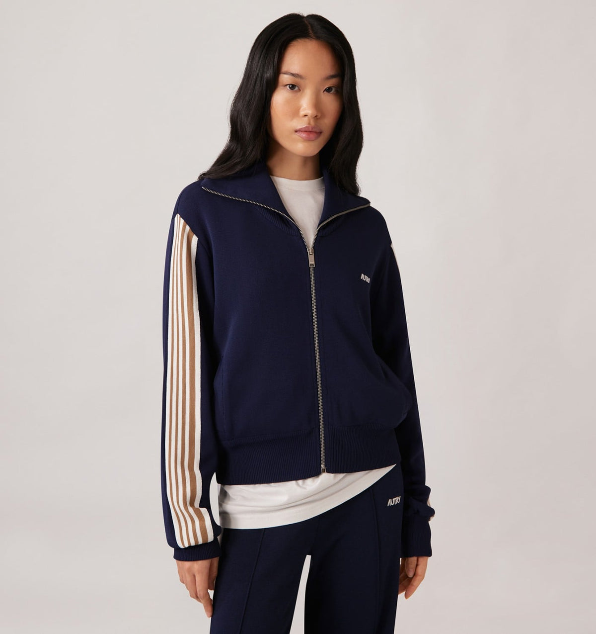Woman KNITTED TENNIS VISCOSE ZIP JACKET WOMAN